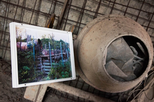 segnaletica e betoniera